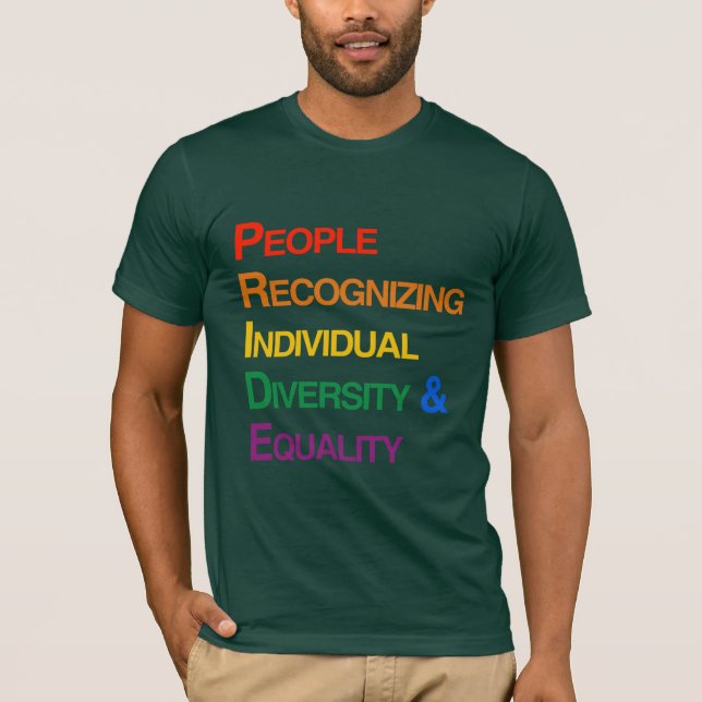 CAMISETA ORGULHO: PESSOAS QUE RECONHECEM A DIVERSIDADE (Frente)