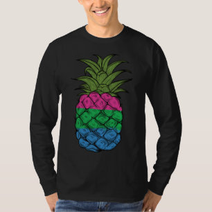 Camiseta Orgulho Polissexual Abacaxi Orgulho Poli Abacaxi F