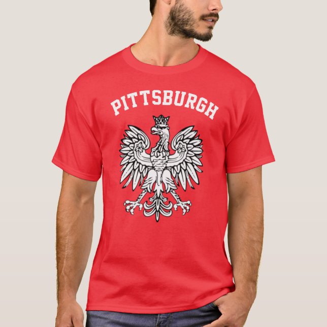 Camiseta Orgulho polonês de Pittsburgh (Frente)