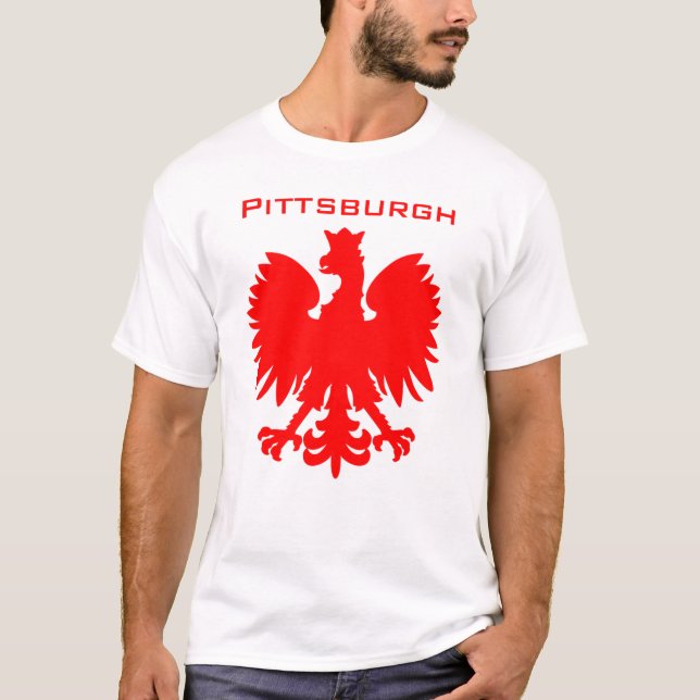 Camiseta Orgulho Polonês de Pittsburgh (Frente)