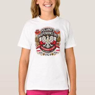 Camiseta Orgulho Polonês: Dia da Independência 2024 KIDS