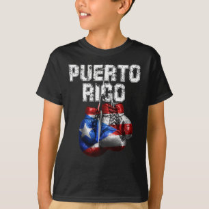 Camiseta Orgulho Porto Rico - Luvas de Boxing Vintage