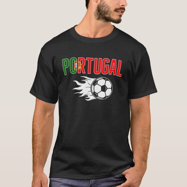 Camiseta Orgulho Portugal Ventiladores do Futebol Jersey Pé (Frente)