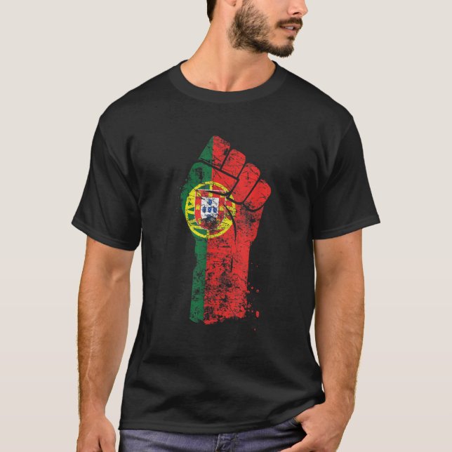 Camiseta Orgulho Português Retro Portugal Pavilhão 1 (Frente)