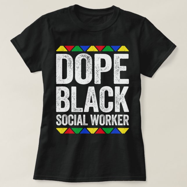 Camiseta Orgulho Preto do Trabalhador Social Negro (Frente do Design)