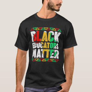 Camiseta Orgulho Preto Os Educadores Importam-Se Com A Hist
