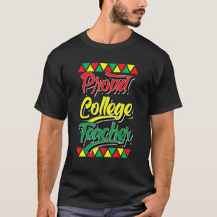 Camiseta Orgulho Professor de História Negra Mês Africano