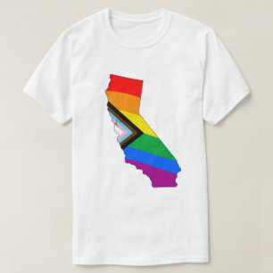 Camiseta Orgulho Progressivo LGBTQ do Estado da Califórnia