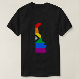 Camiseta Orgulho Progressivo LGBTQ Orgulho do Estado de Del