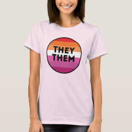 Camiseta Orgulho Pronomes Lésbicas