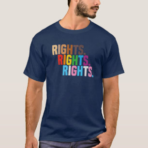 Camiseta Orgulho Racial da Justiça LGBTQ dos Direitos Human
