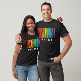 Camiseta Orgulho Rainbow Barcode LGBTQIA+ T-Shirt