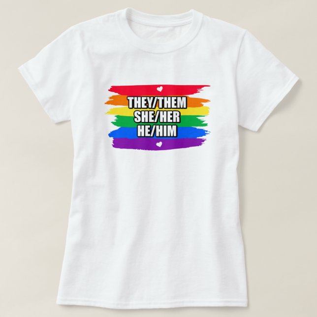 Camiseta Orgulho Rainbow Love T-Shirt (Frente do Design)