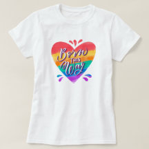Orgulho Rainbow Love T-Shirt