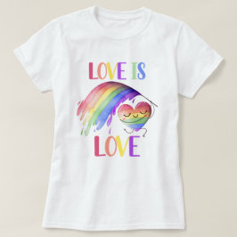 Camiseta Orgulho Rainbow Love T-Shirt