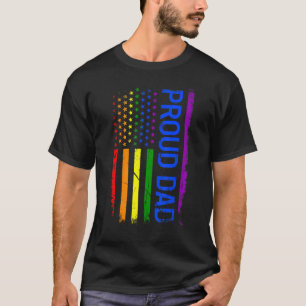 Camiseta Orgulho Rainbow US Flag Pride Mês LGBT Lésbica Gay