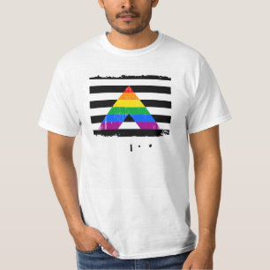 Camiseta Orgulho reto do aliado afligido