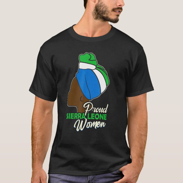 Camiseta Orgulho Serra Leoa Mulheres Serra Leoa (Frente)