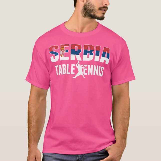 Camiseta Orgulho Sérvia Mesa Fans Jersey Sérvio Flag (Frente)