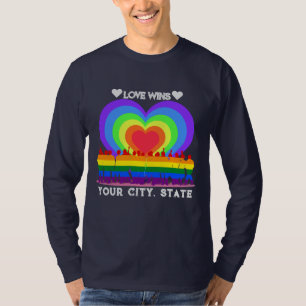 Camiseta Orgulho Sinalizador Coração