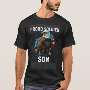 Camiseta Orgulho Soldier Son USA Bandeira USA Quarto De Jul