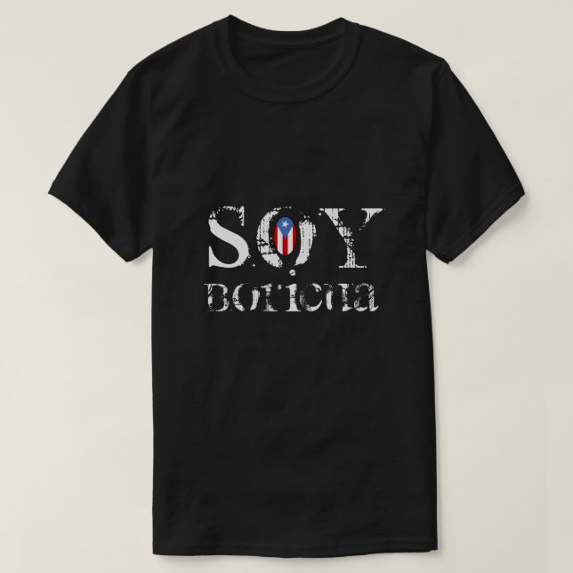 Camiseta Orgulho Soy Boricua (Frente do Design)