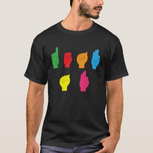 Camiseta Orgulho Surdo ASL Gesto de Mão