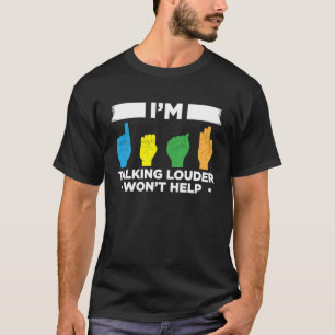 Camiseta Orgulho Surdo ASL Gesto de Mão