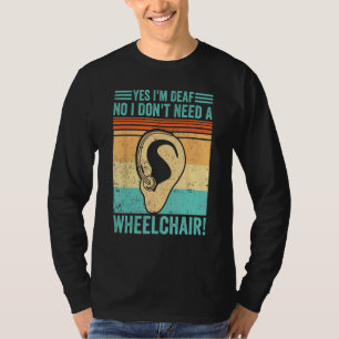 Camiseta Orgulho Surdo em Língua de Sinais Sim Eu Sou Surdo