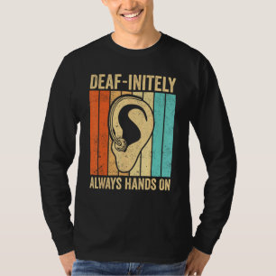 Camiseta Orgulho Surdo Língua de Sinais ASL Definitivamente