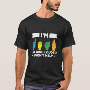 Camiseta Orgulho Surdo Sinal de Mão ASL Ajuda Auditiva Sina