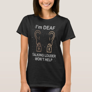 Camiseta Orgulho surdo SLA linguagem de sinais falando alto