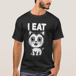 Camiseta Orgulho Sutil de Gata Lésbica Eu Como Lésbica