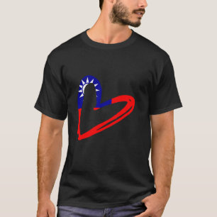 Camiseta Orgulho Taiwan do Coração de Taiwan Raízes de Taiw