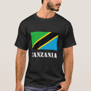 Camiseta Orgulho Tanzaniano Patrimônio Bandeira Tanzaniana