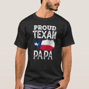 Camiseta Orgulho Texano Papa Texas Orgulho Patriótico Pai F