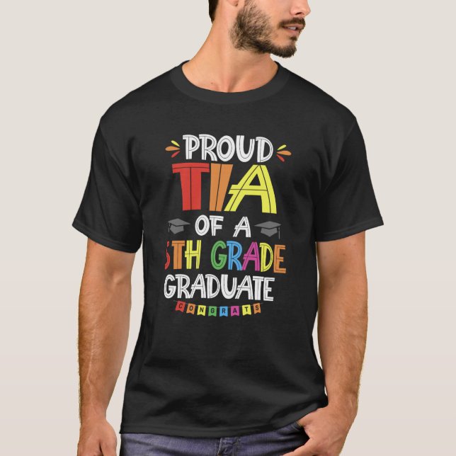 Camiseta Orgulho Tia De Uma Classe De Graduação De Formando (Frente)