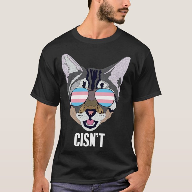 Camiseta Orgulho Trans do Gato Cisn t (Frente)