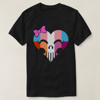 Camiseta Orgulho Transbian Skully Unisex