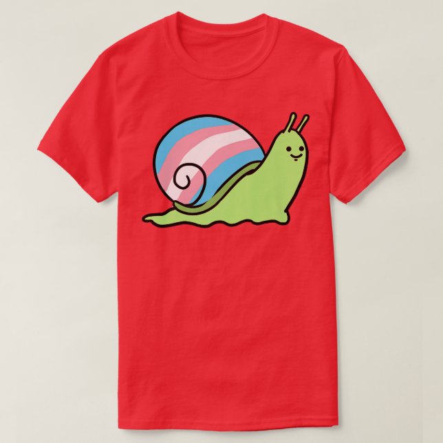 Camiseta Orgulho Transgênere de Caracol  (Frente do Design)