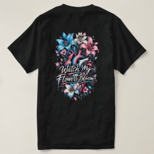 Camiseta Orgulho Transgênero Coração Floral