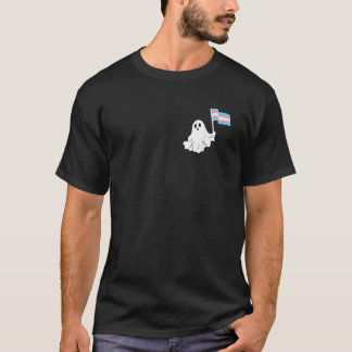 Camiseta Orgulho Transgênero de Halloween Fantasma Transgên