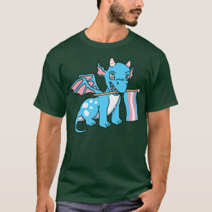 Camiseta Orgulho Transgênero do Dragão do Orgulho Trans
