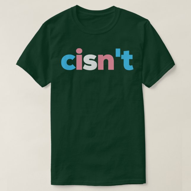 Camiseta Orgulho Transgênero não - Sinalizador Trans LGBTQ  (Frente do Design)
