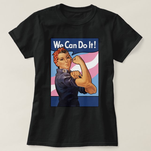 Camiseta Orgulho Transgênero Rosie (Frente do Design)