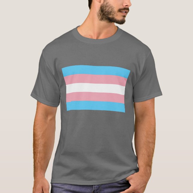 Camiseta Orgulho Transsexual LGBT de Sinalizador Transsexua (Frente)