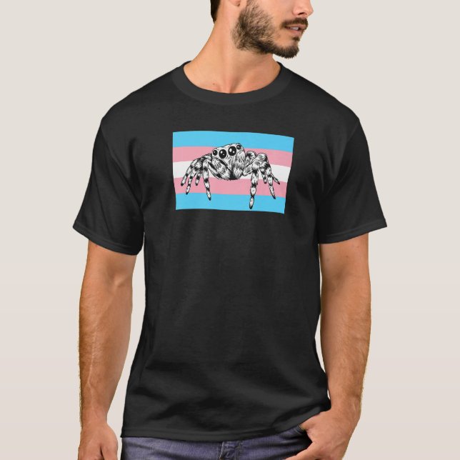 Camiseta Orgulho Transsexual Transexual Da Aranha Pet Bonit (Frente)