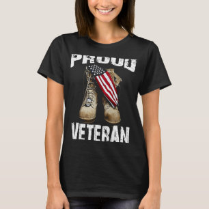 Camiseta Orgulho Veterano dos EUA O Combate Patriótico Boot