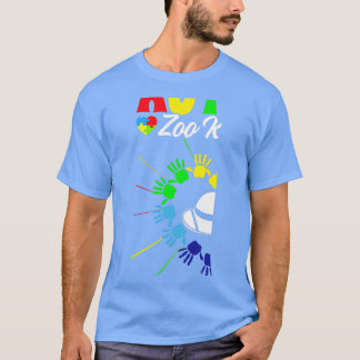 Camiseta Orgulho Zoológico Detentor de Autismo Homens Consc