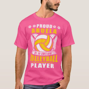 Camiseta Orgulhosa Abuela De Um Incrível Voltador De Voleib